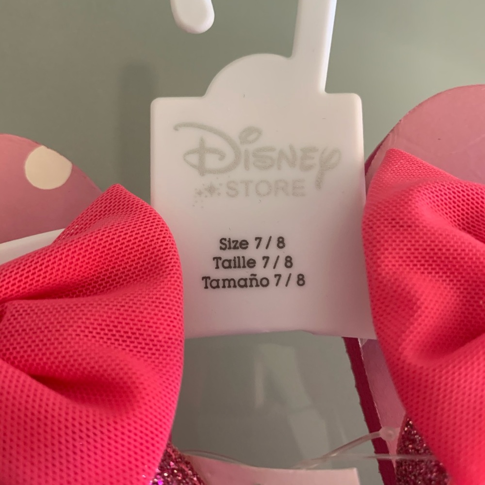 mini mouse kids girls disney shoes glitter sandals - Picture 8 of 9